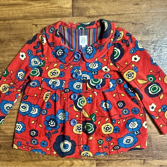 Ivy Jane • X-Large • Boho • Red • Multi-Colors Floral • Jacket Coat - Picture 3 of 13